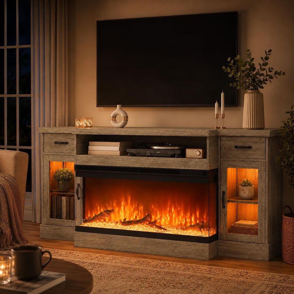 Electrical - 70 inch elektrische tv-standaard of tv-meubel
