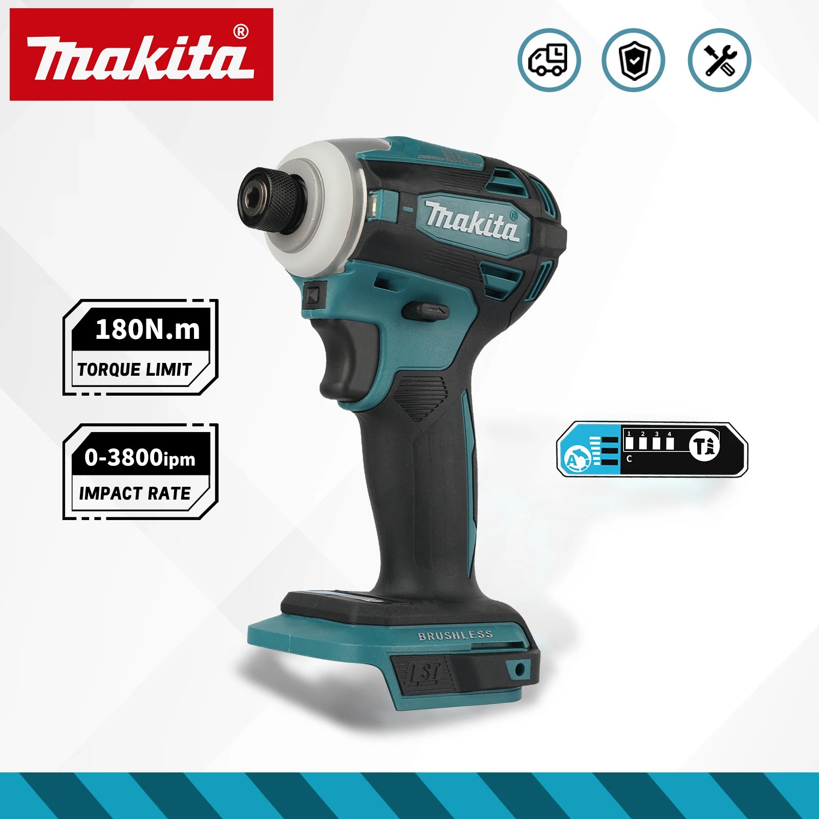 Brushless Cordless Electric Drill 18V - Borstelloze elektrische slagboormachine DTD172, elektrische schroevendraaier