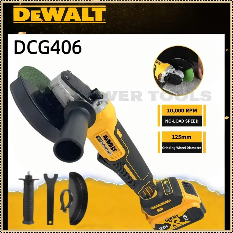 Dewalt DCG406 125MM borstelloz - Brushless Angle Grinder Battery Powered recensie en prijs