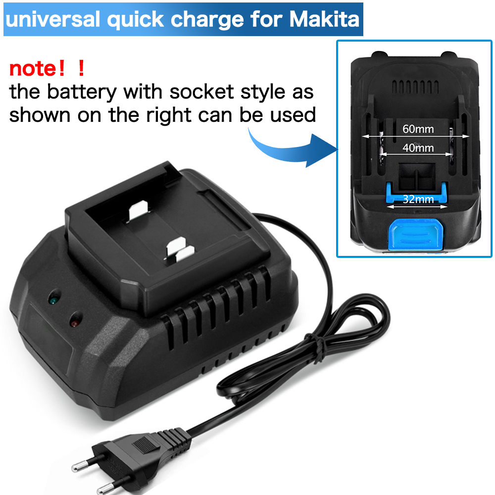 Oplader EU/US/UK Plug voor 18V - Brushless Cordless Electric Drill 18V recensie en prijs