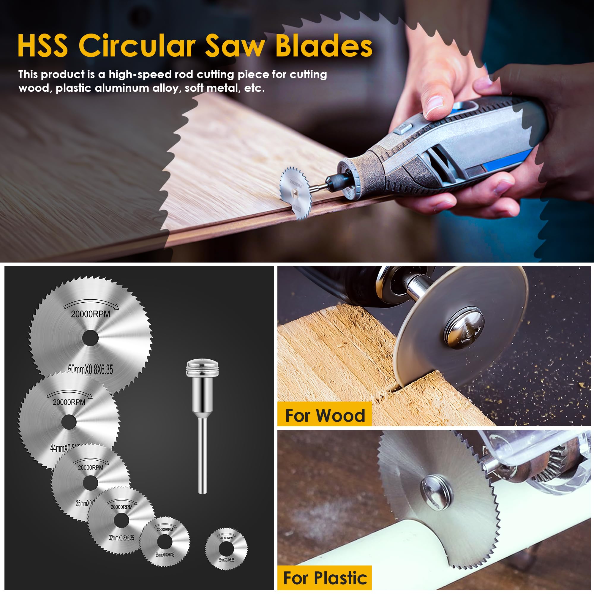 44-delige cirkelzaagbladenset  - Cordless Rotary Tool Kit Accessories recensie en prijs