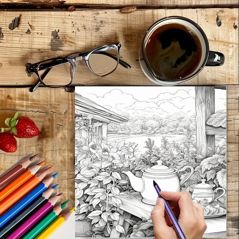 Tea In The Gardens kleurboek v - Garden Tools recensie en prijs